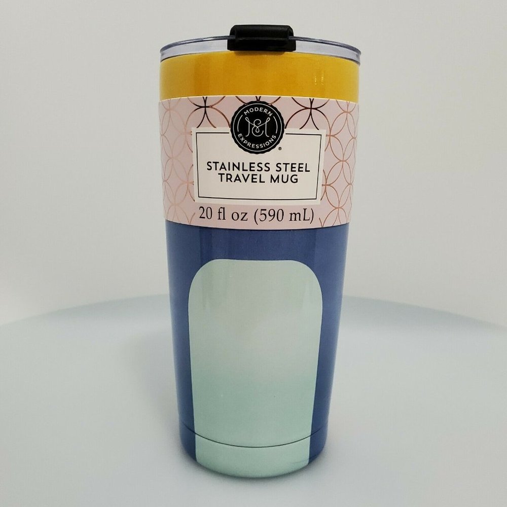 Double Wall Stainless Steel Travel Mug Vacuum Insulated 20 oz. w/ Lid NEW